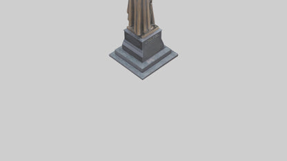 Fallen Heroes memorial statue model 3D model