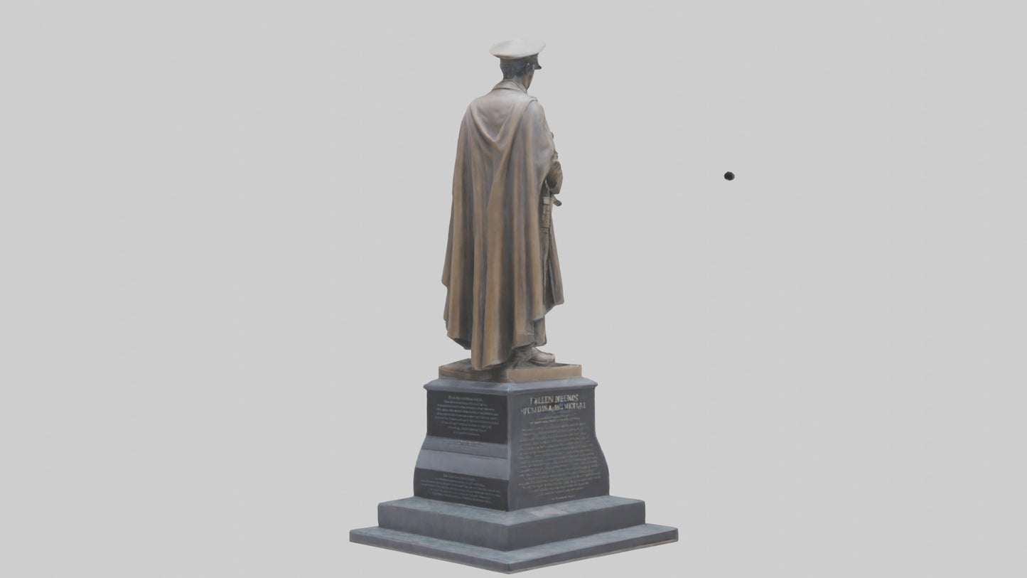 Fallen Heroes memorial statue model 3D model
