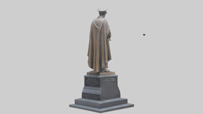 Fallen Heroes memorial statue model 3D model