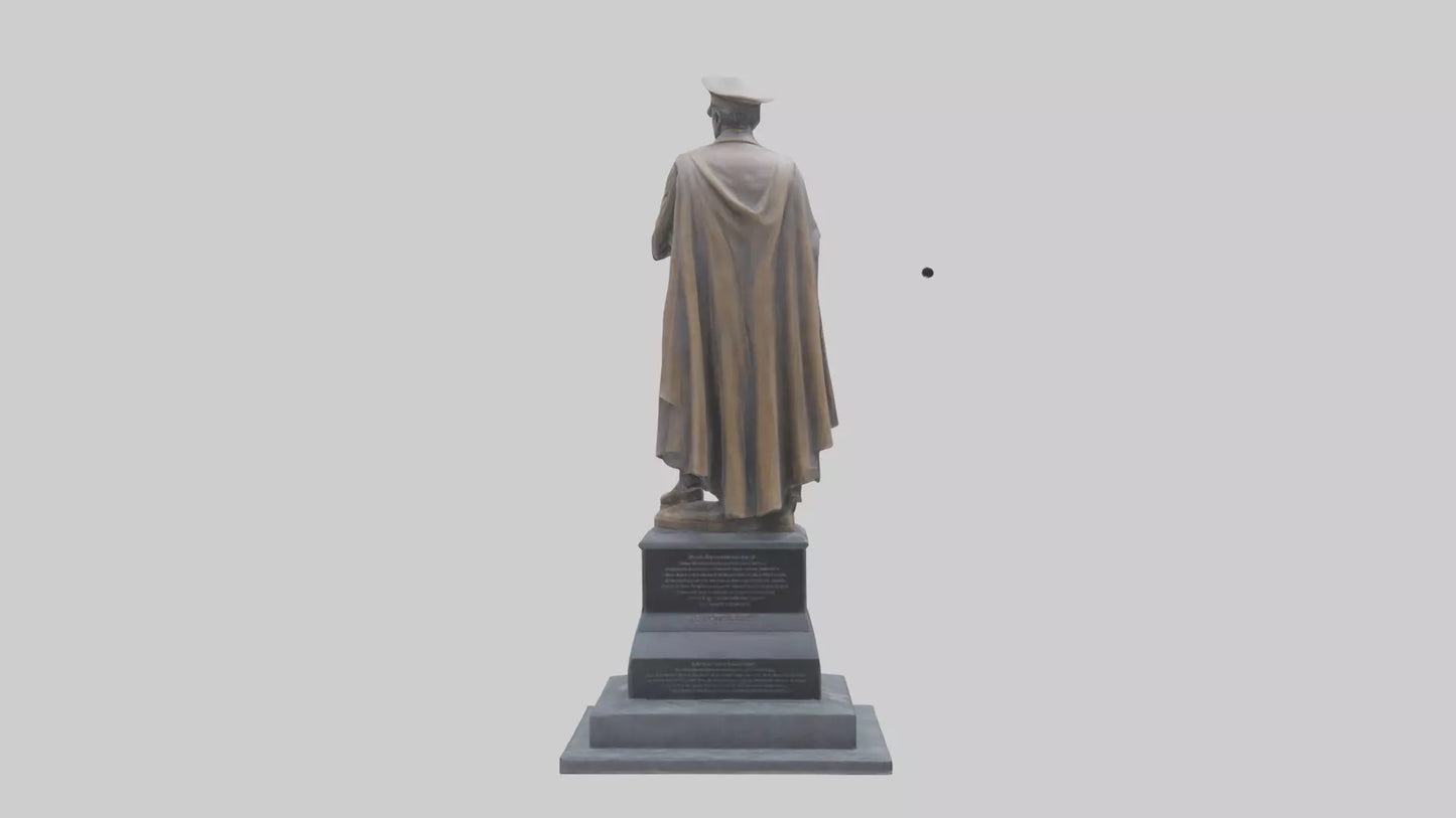 Fallen Heroes memorial statue model 3D model