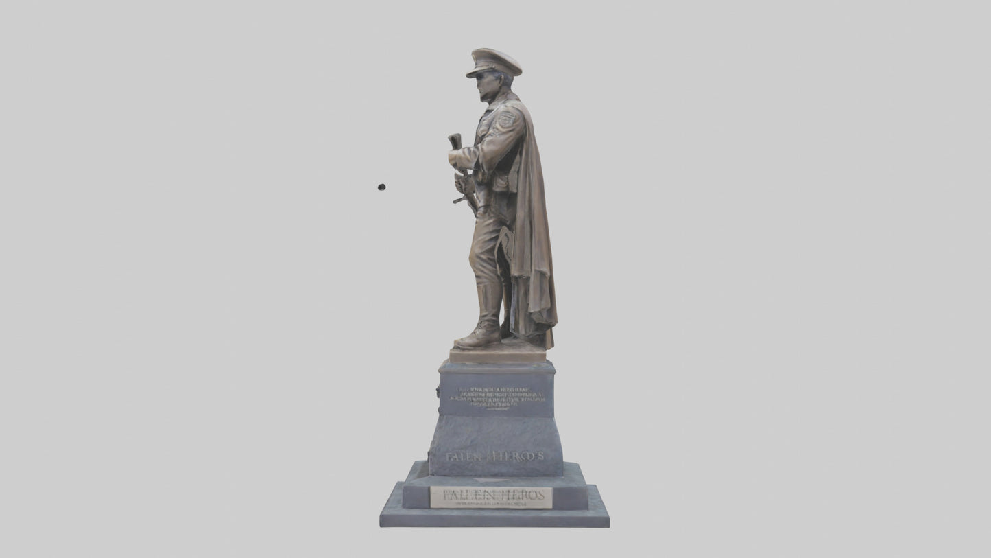Fallen Heroes memorial statue model 3D model