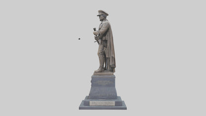 Fallen Heroes memorial statue model 3D model
