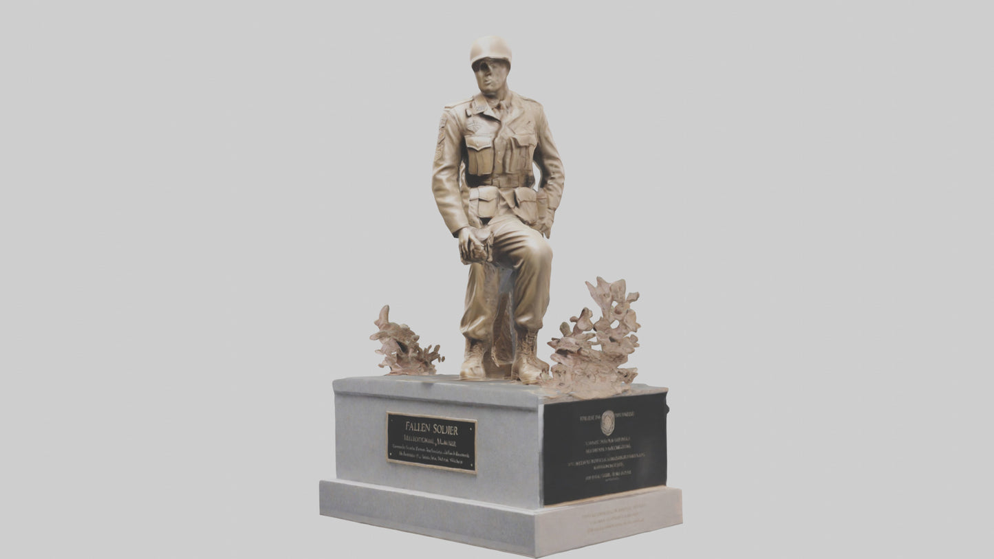 Fallen Soldier memorial model 2 3D model