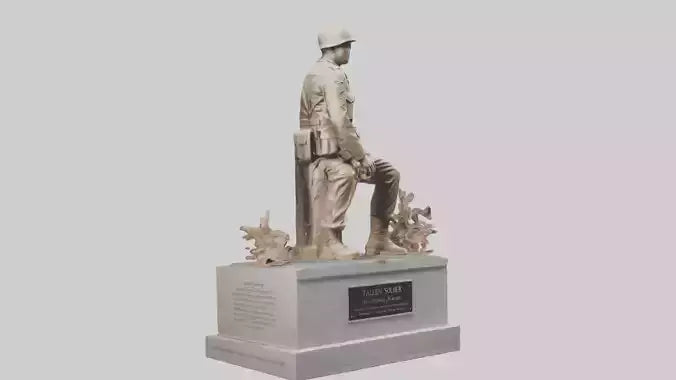 Fallen Soldier memorial model 2 3D model