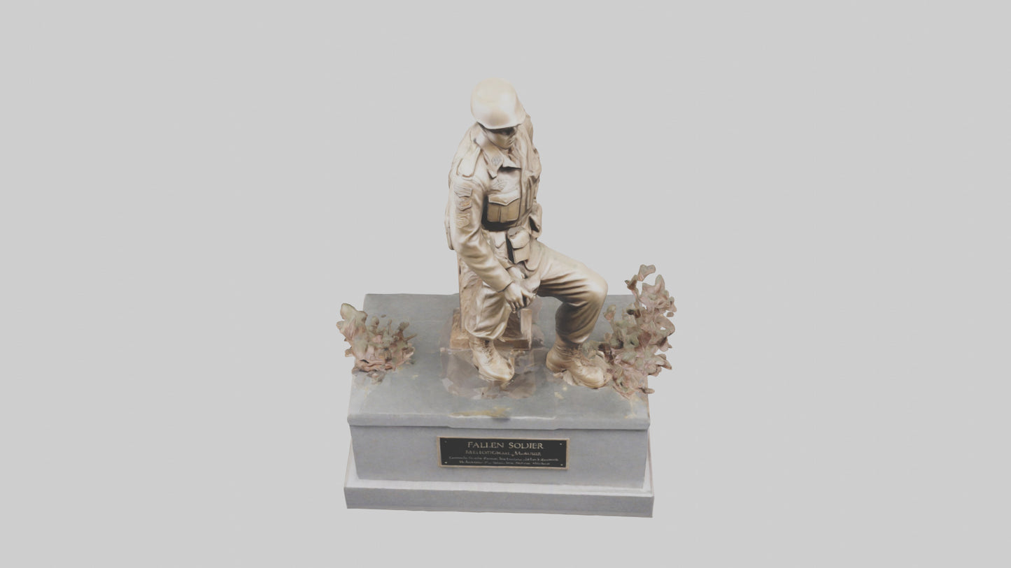 Fallen Soldier memorial model 2 3D model