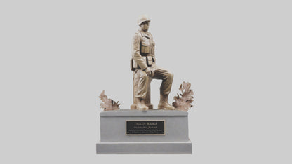 Fallen Soldier memorial model 2 3D model