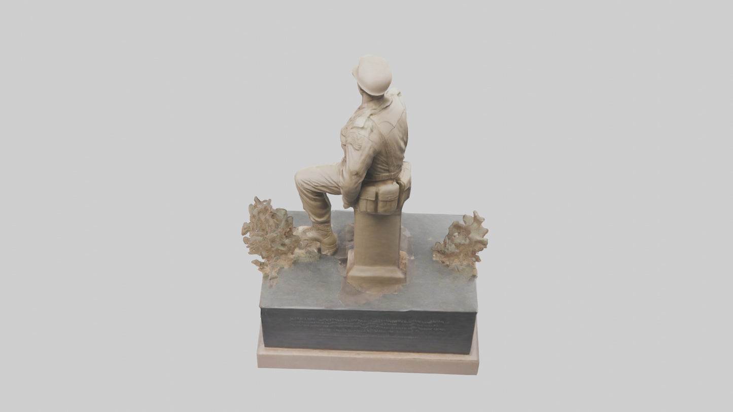 Fallen Soldier memorial model 2 3D model