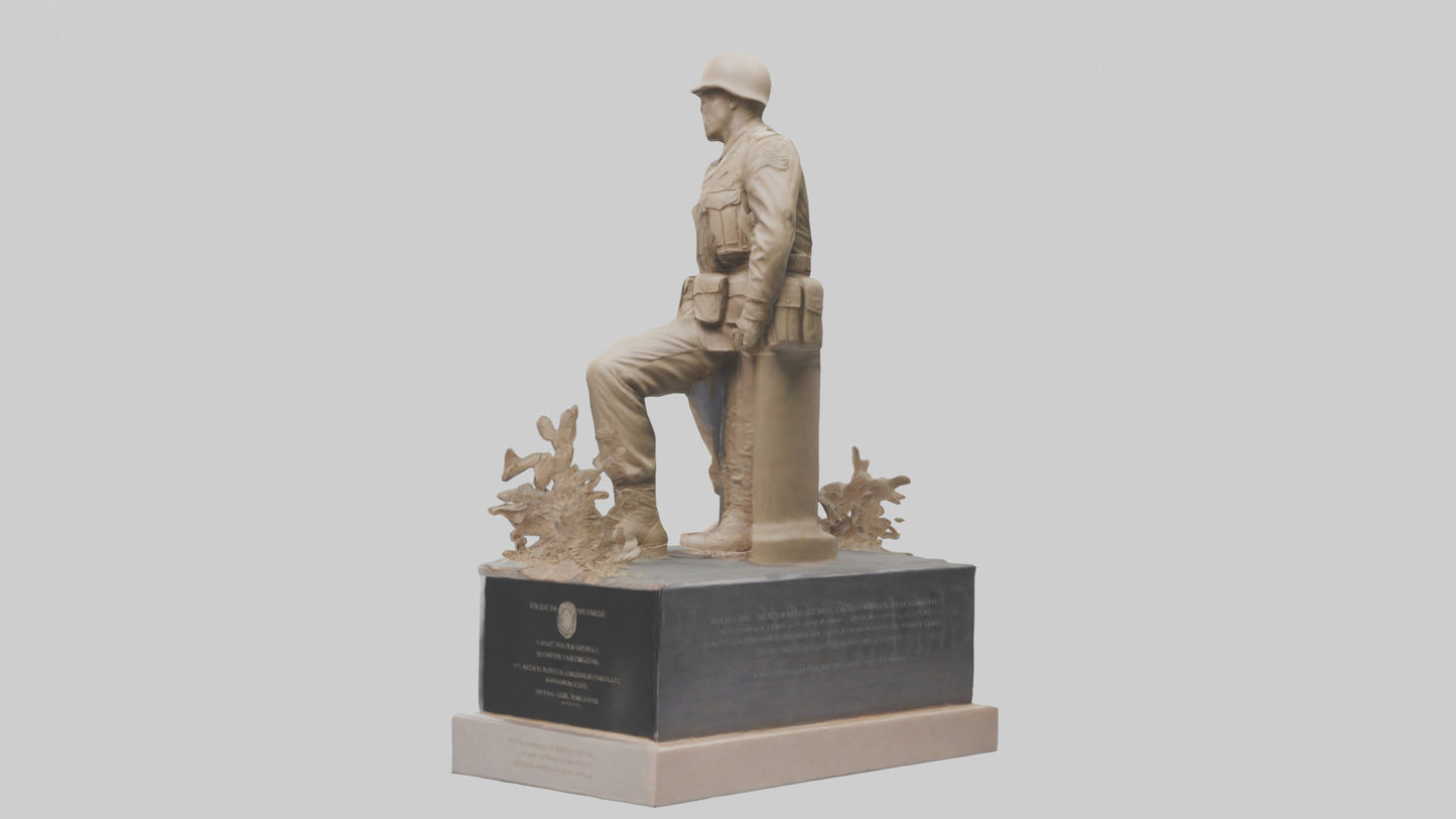 Fallen Soldier memorial model 2 3D model
