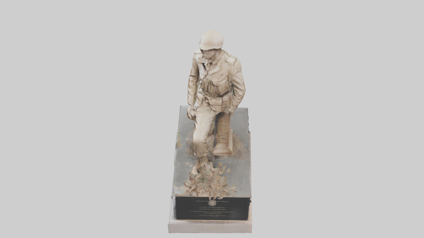 Fallen Soldier memorial model 2 3D model