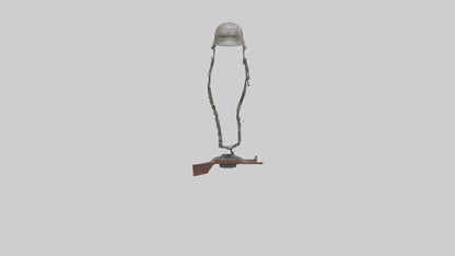 Fallen Soldier Memorial model VR / AR / low-poly