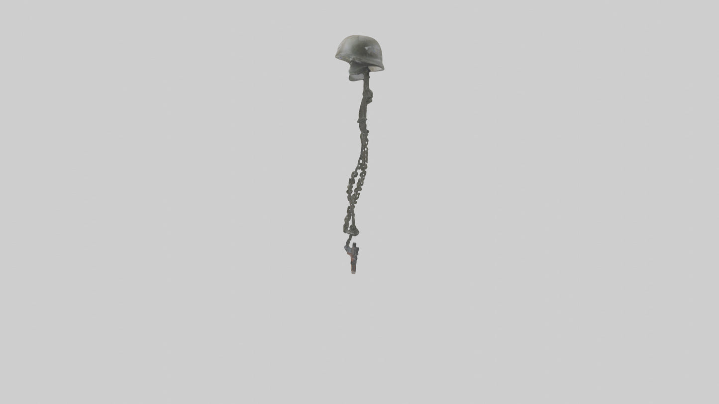 Fallen Soldier Memorial model VR / AR / low-poly