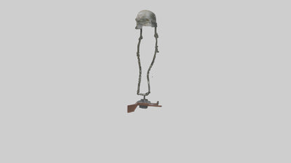 Fallen Soldier Memorial model VR / AR / low-poly