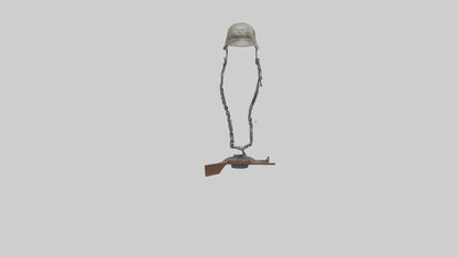 Fallen Soldier Memorial model VR / AR / low-poly