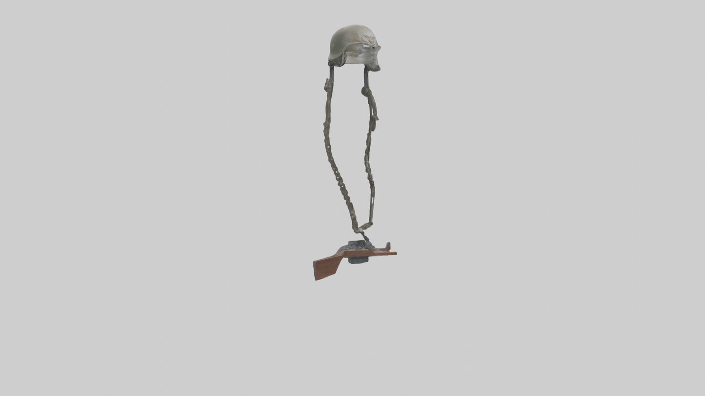 Fallen Soldier Memorial model VR / AR / low-poly