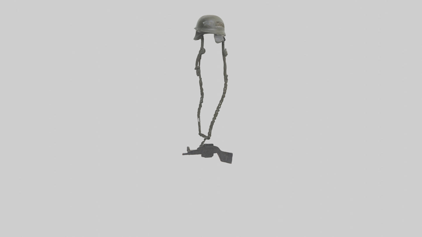 Fallen Soldier Memorial model VR / AR / low-poly