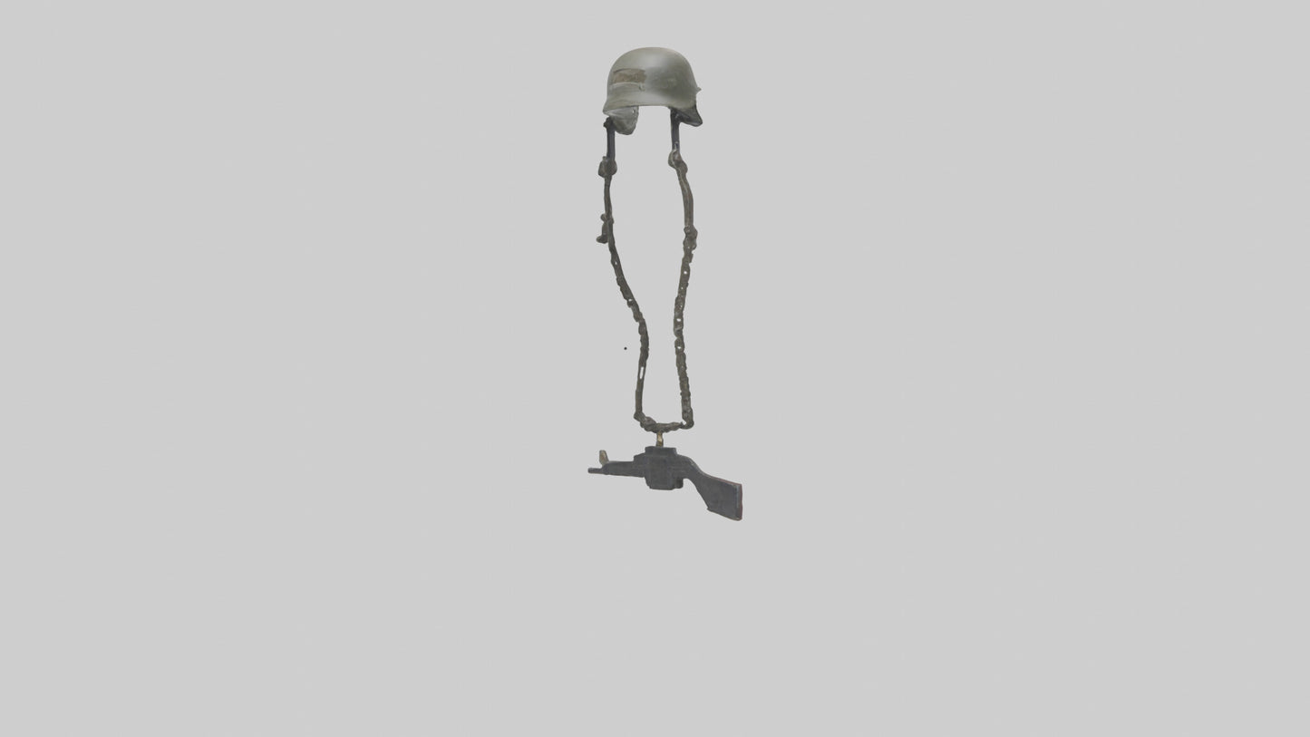 Fallen Soldier Memorial model VR / AR / low-poly