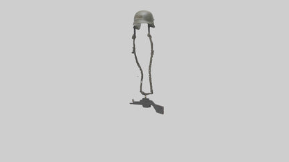 Fallen Soldier Memorial model VR / AR / low-poly