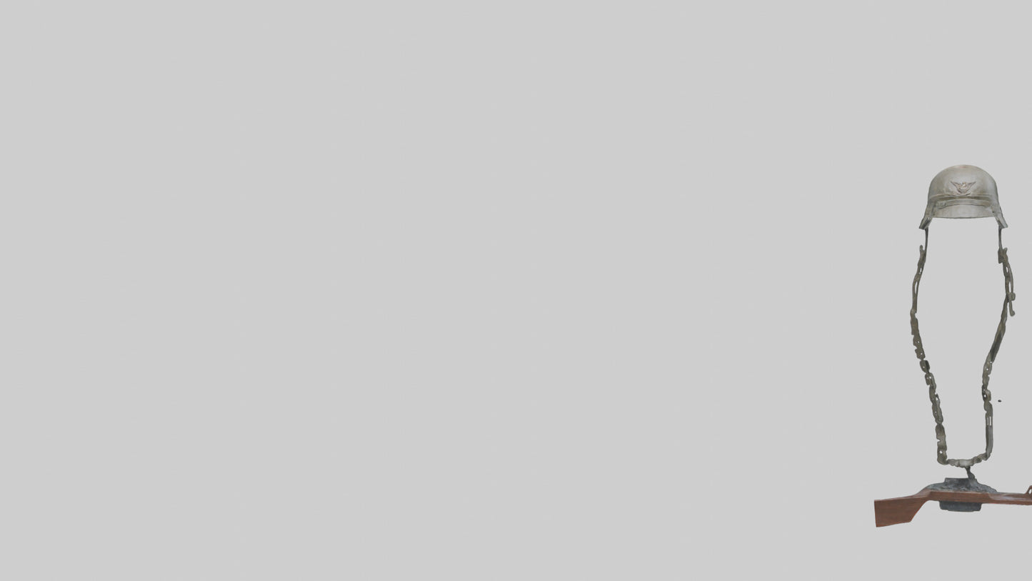 Fallen Soldier Memorial model VR / AR / low-poly