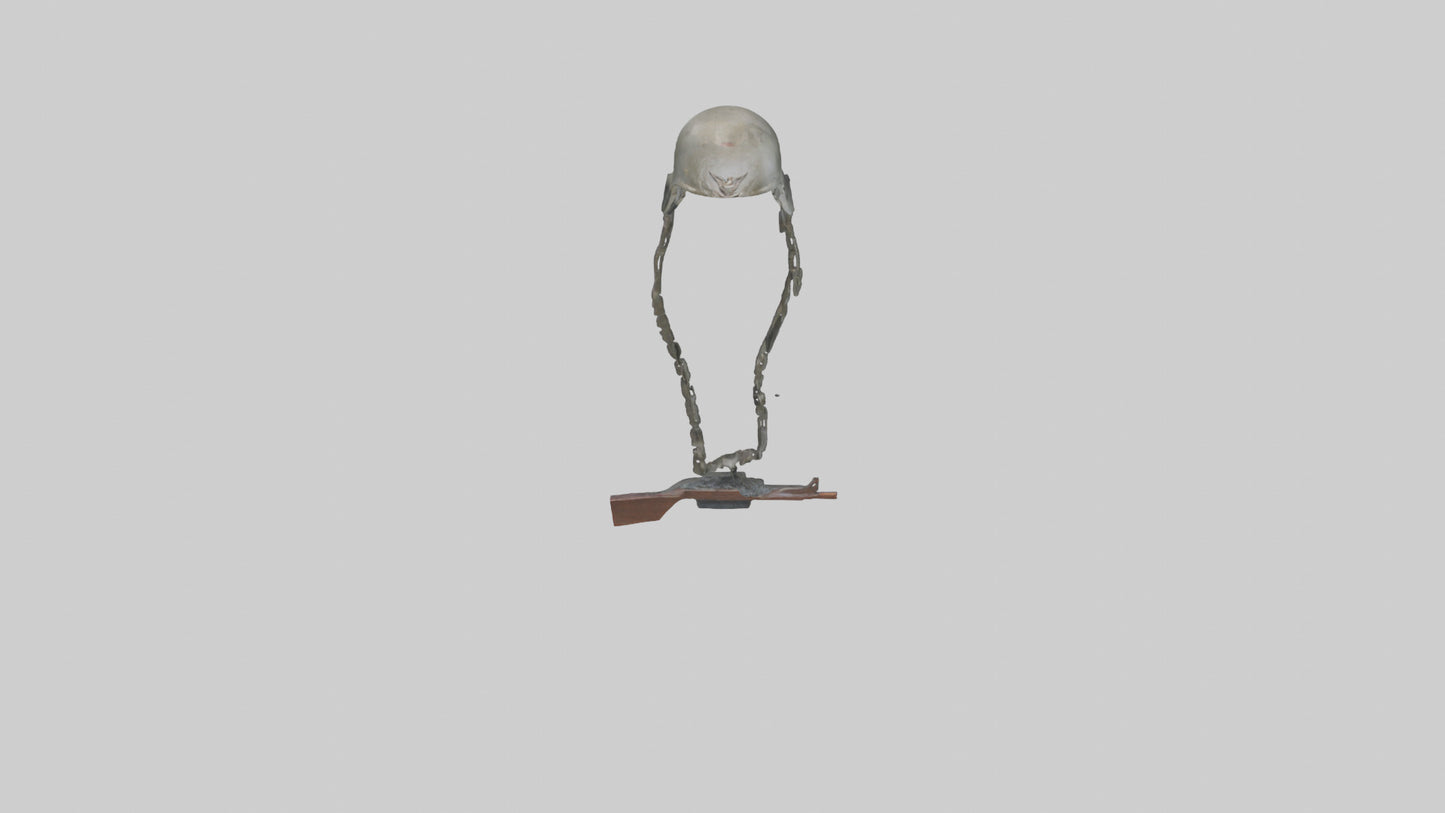 Fallen Soldier Memorial model VR / AR / low-poly