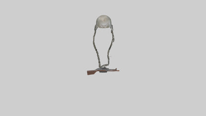 Fallen Soldier Memorial model VR / AR / low-poly