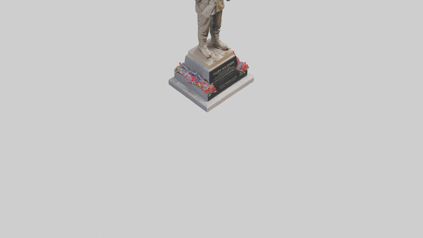 Fallen Soldiers memorial statue model 3D model