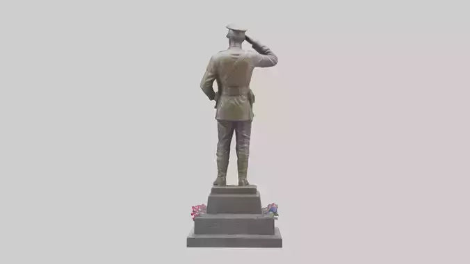 Fallen Soldiers memorial statue model 3D model