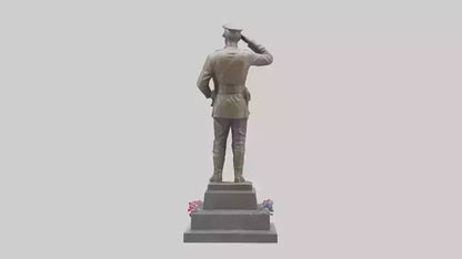 Fallen Soldiers memorial statue model 3D model