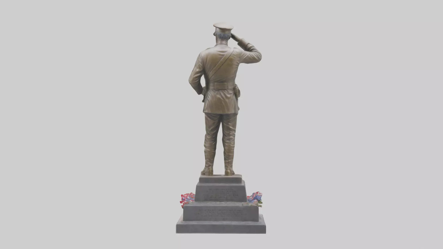 Fallen Soldiers memorial statue model 3D model