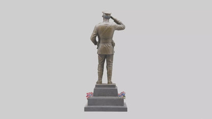 Fallen Soldiers memorial statue model 3D model