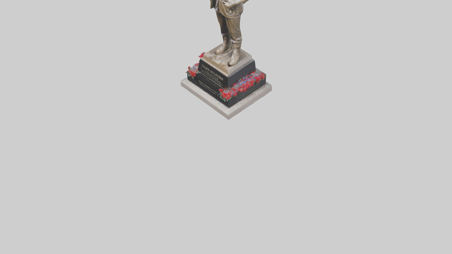 Fallen Soldiers memorial statue model 3D model