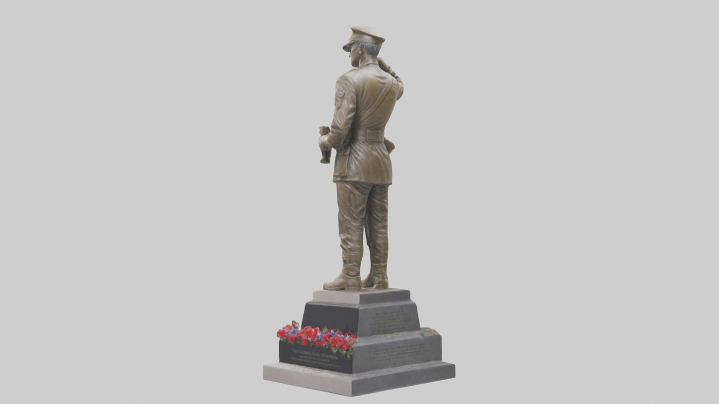 Fallen Soldiers memorial statue model 3D model