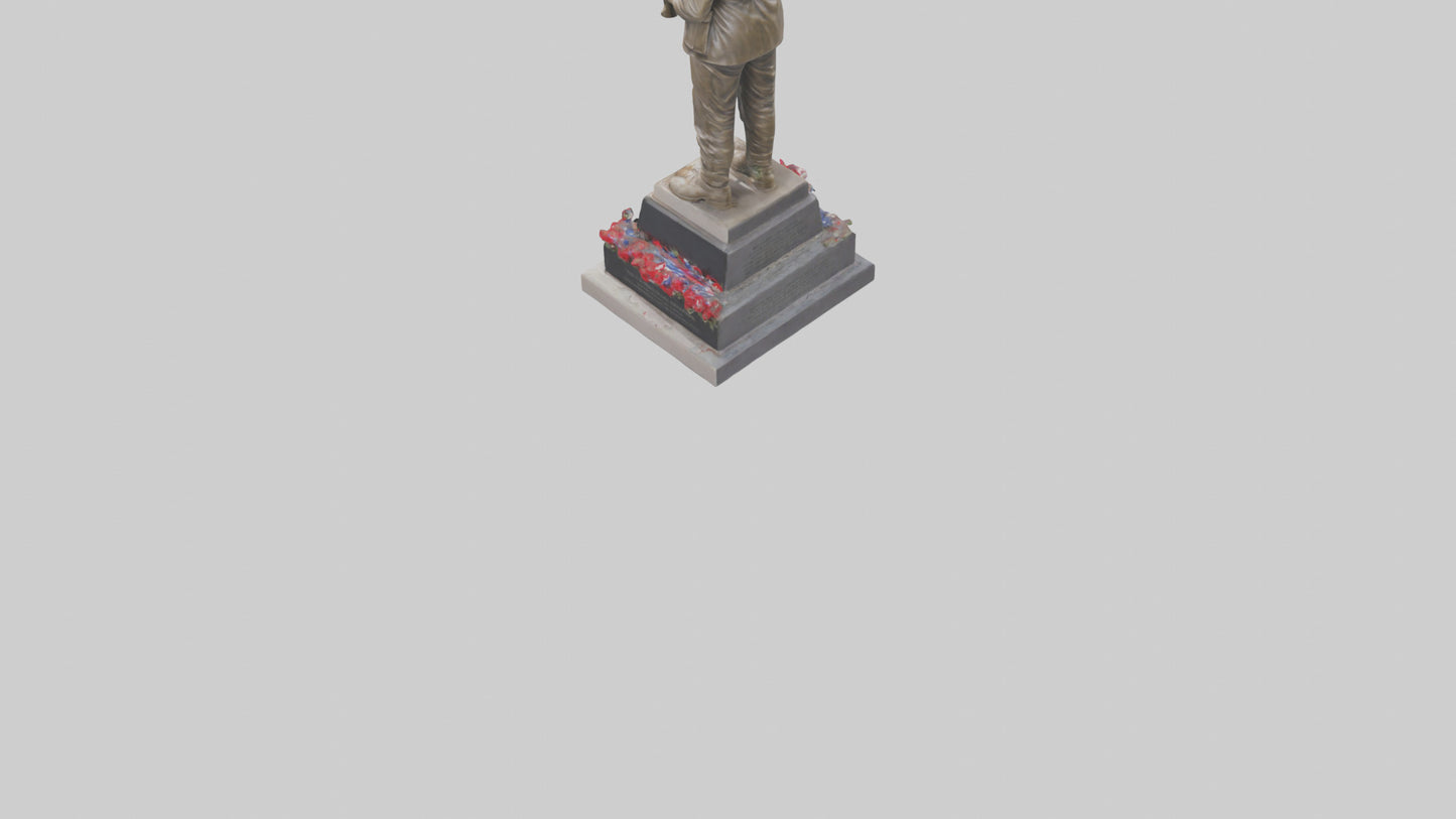 Fallen Soldiers memorial statue model 3D model