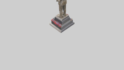 Fallen Soldiers memorial statue model 3D model