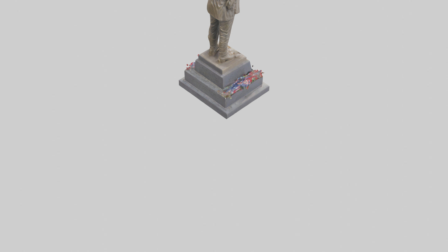 Fallen Soldiers memorial statue model 3D model