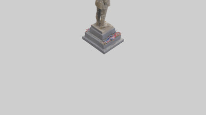 Fallen Soldiers memorial statue model 3D model