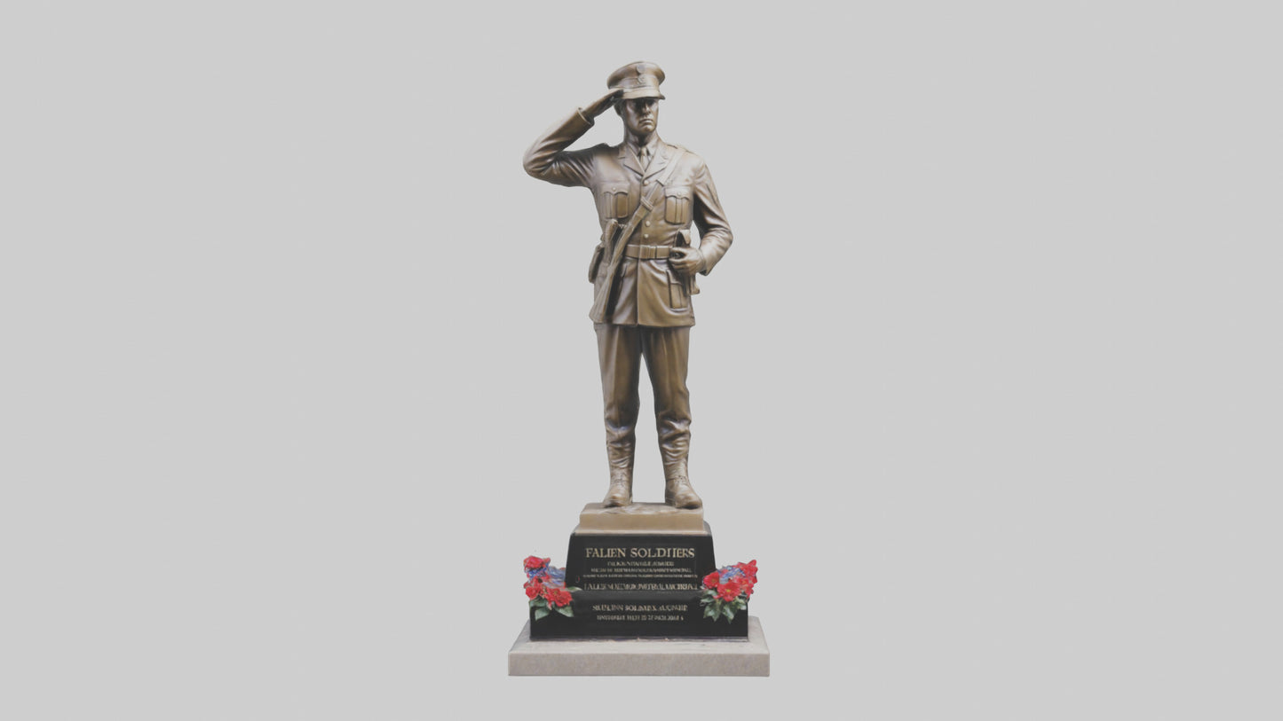 Fallen Soldiers memorial statue model 3D model