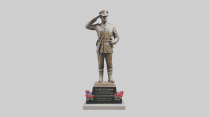 Fallen Soldiers memorial statue model 3D model