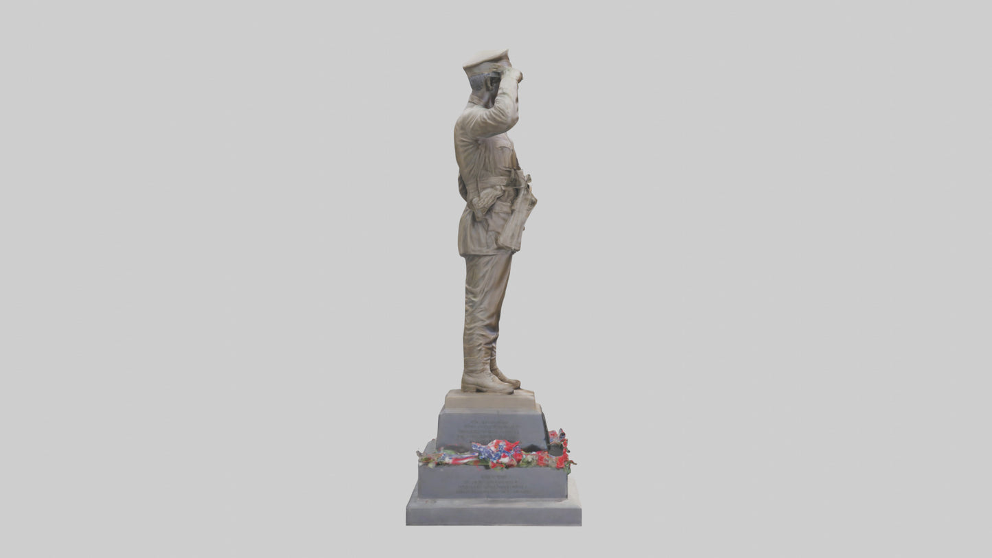 Fallen Soldiers memorial statue model 3D model