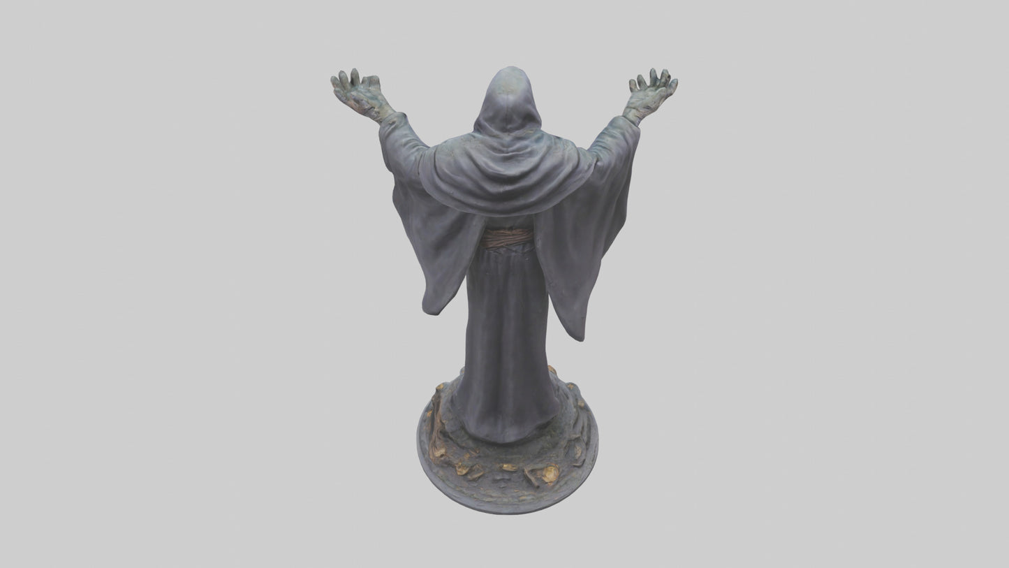 Fallen Sorcerer statue model 3D model