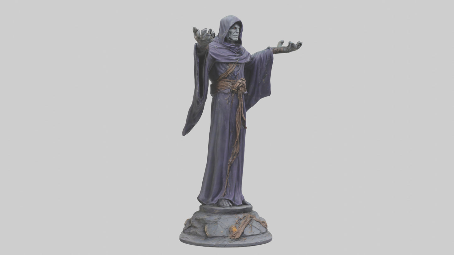 Fallen Sorcerer statue model 3D model