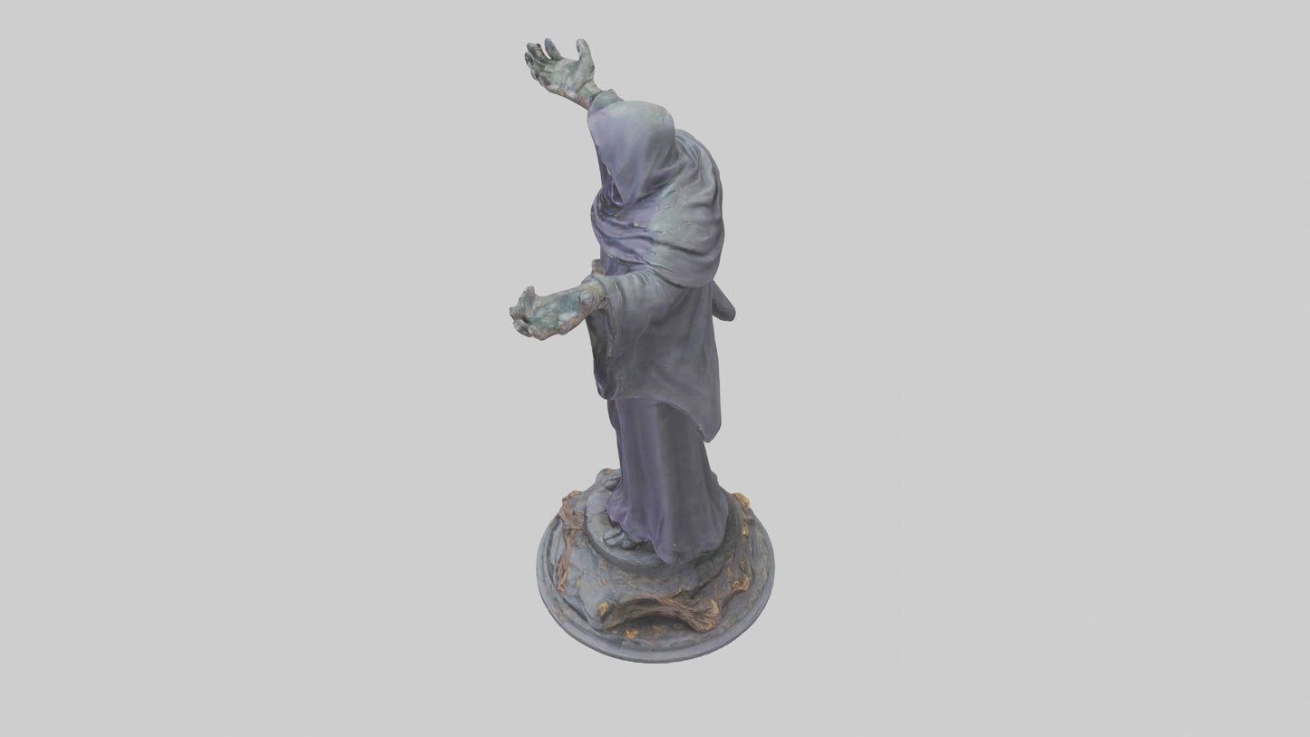 Fallen Sorcerer statue model 3D model