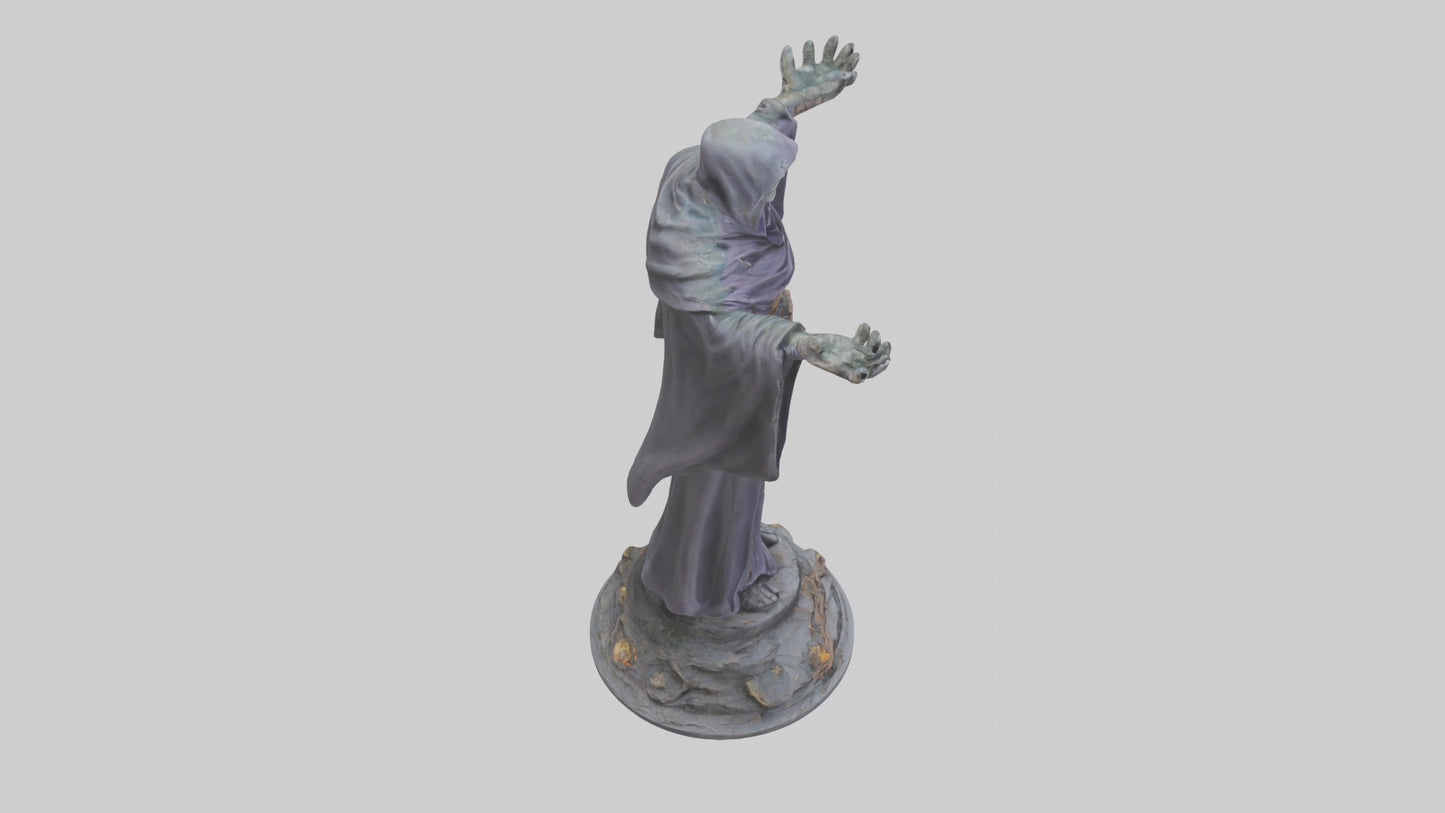 Fallen Sorcerer statue model 3D model