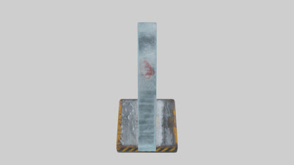 Falling Ice Caution Sign model 3D model