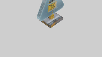 Falling Ice Caution Sign model 3D model