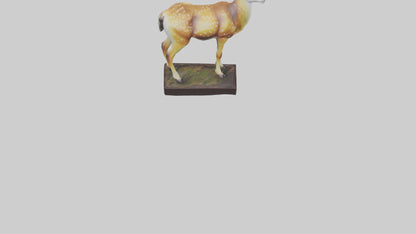 Fallow Deer statue model 3D model