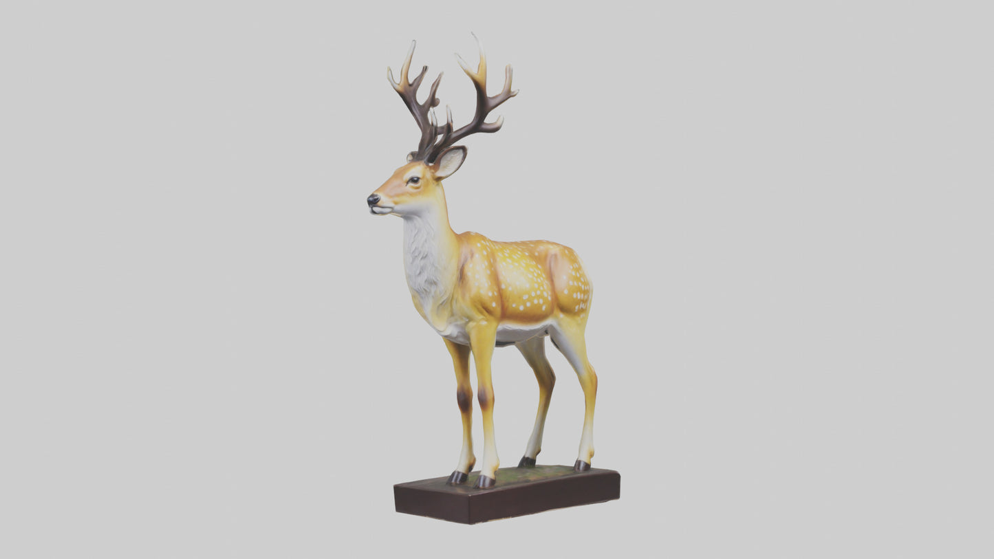 Fallow Deer statue model 3D model