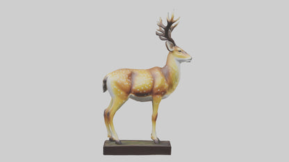 Fallow Deer statue model 3D model