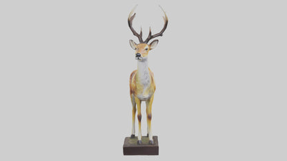 Fallow Deer statue model 3D model