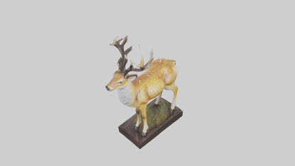 Fallow Deer statue model 3D model