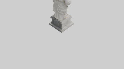 Famed Philosopher statue model 3D model